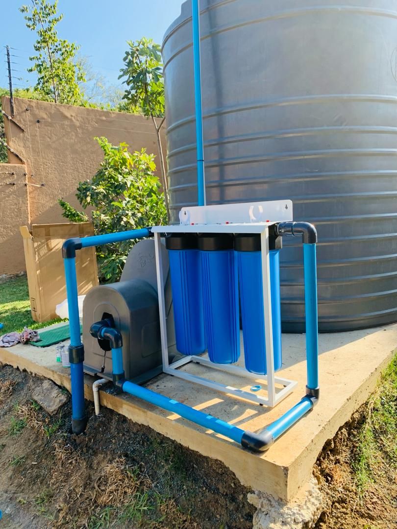 Booster pump installation and electrical control box setup