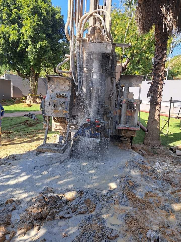 Plumbing connections and filtration pipes for borehole system