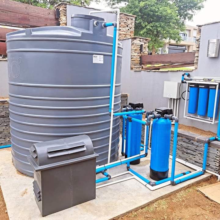 Underground water piping installation for home irrigation system