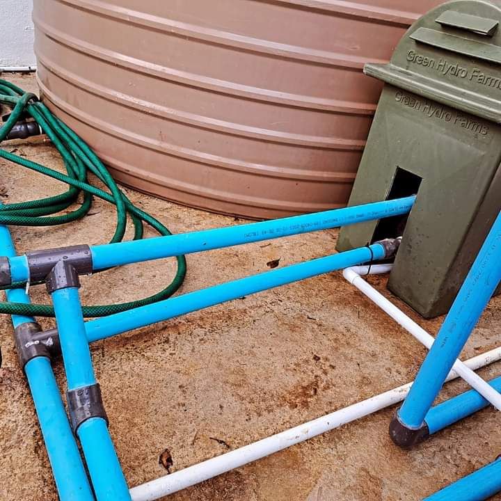 Setting up water storage tanks for backup water supply